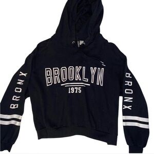 h&m divided black ny brookyln hoodie new york